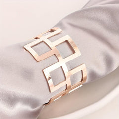 6pcs Metal Napkin Rings Cast Iron Polished Rings Halloween Decor
