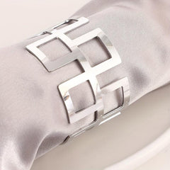 6pcs Metal Napkin Rings Cast Iron Polished Rings Halloween Decor