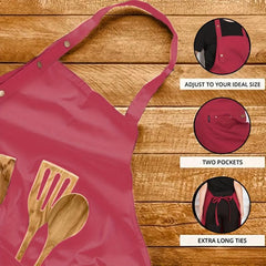Adjustable Hanging Neck Apron Anti Stain Overalls 30in 26in