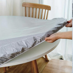 PVC Round Elastic Table Cover Waterproof Tablecloth