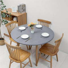 PVC Round Elastic Table Cover Waterproof Tablecloth