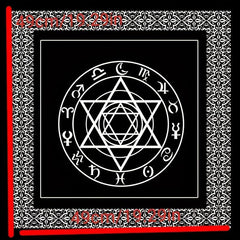 Boho Ethnic Style Tarot Cards Tablecloth for Divination Altar