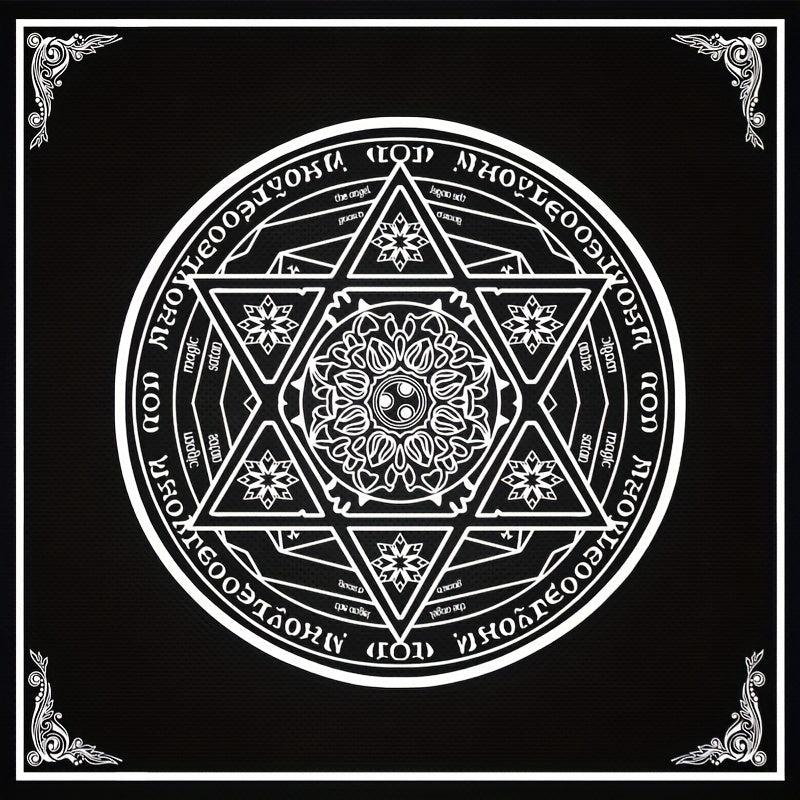 Boho Ethnic Style Tarot Cards Tablecloth for Divination Altar