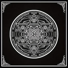 Boho Ethnic Style Tarot Cards Tablecloth for Divination Altar