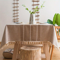 Coffee Nordic Fabric Table Cloth for Home Party Desk Cover
