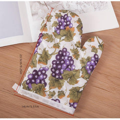 4pcs Cotton Oven Mitts Colorful Printed Heat Resistant Mitts