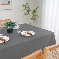Polyester Table Cloth Grey Fabric Tablecloth