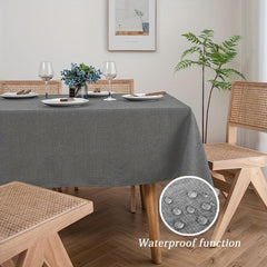 Polyester Table Cloth Grey Fabric Tablecloth