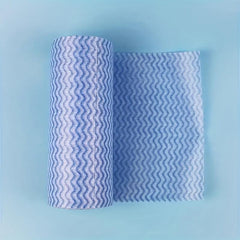 50pcs Roll Reusable Disposable Rag Kitchen Cloth Dishwashing Cloth Scouring Pad