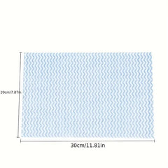 50pcs Roll Reusable Disposable Rag Kitchen Cloth Dishwashing Cloth Scouring Pad