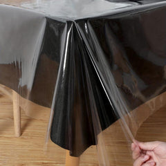 Clear PVC Tablecloth Waterproof Anti Scratch Home Decor Friendly