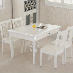 Clear PVC Tablecloth Waterproof Anti Scratch Home Decor Friendly