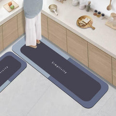 1pc Diatom Mud Floor Mat Absorbent Bathroom Kitchen Rug
