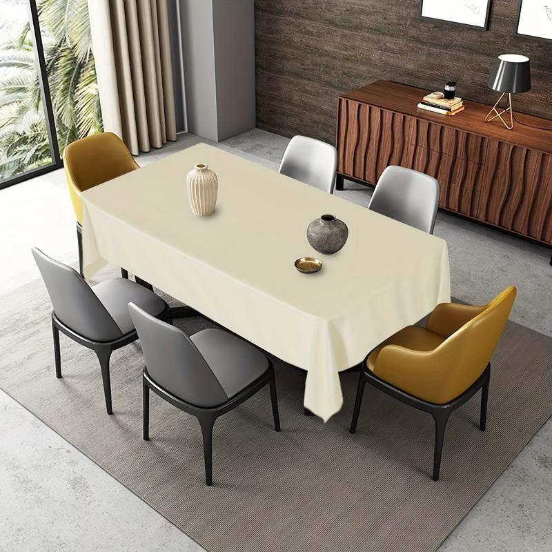 Waterproof Vinyl Tablecloth Rectangular Style for Picnic Party Home