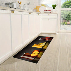 2pcs Anti Fatigue Kitchen Rugs Vintage Juice Absorbent Non Slip Cushioned