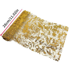 Glittery Gold Table Runner for Wedding Bridal Shower, Birthday Party Decor