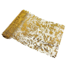Glittery Gold Table Runner for Wedding Bridal Shower, Birthday Party Decor