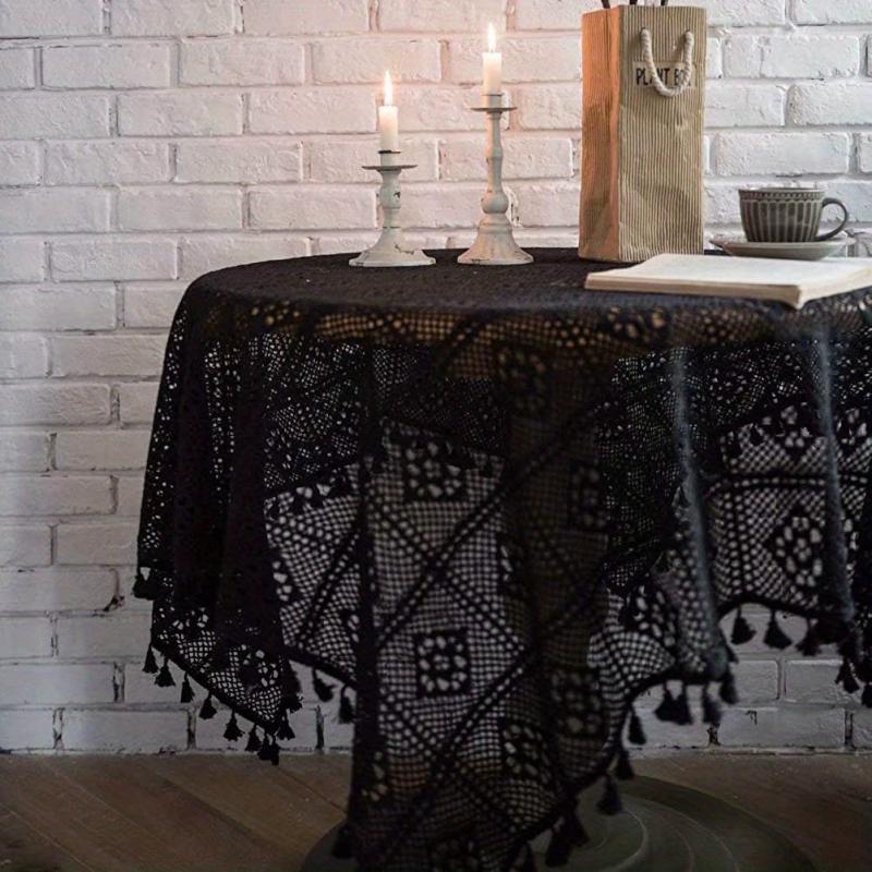 Crochet Macrame Tablecloth Lace Table Cloth for Kitchen Wedding
