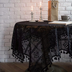 Crochet Macrame Tablecloth Lace Table Cloth for Kitchen Wedding