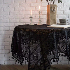 Crochet Macrame Tablecloth Lace Table Cloth for Kitchen Wedding