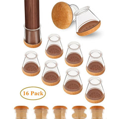 16pcs Chair Leg Cover Knitted Furniture Leg Socks Upgrade Floor Protector