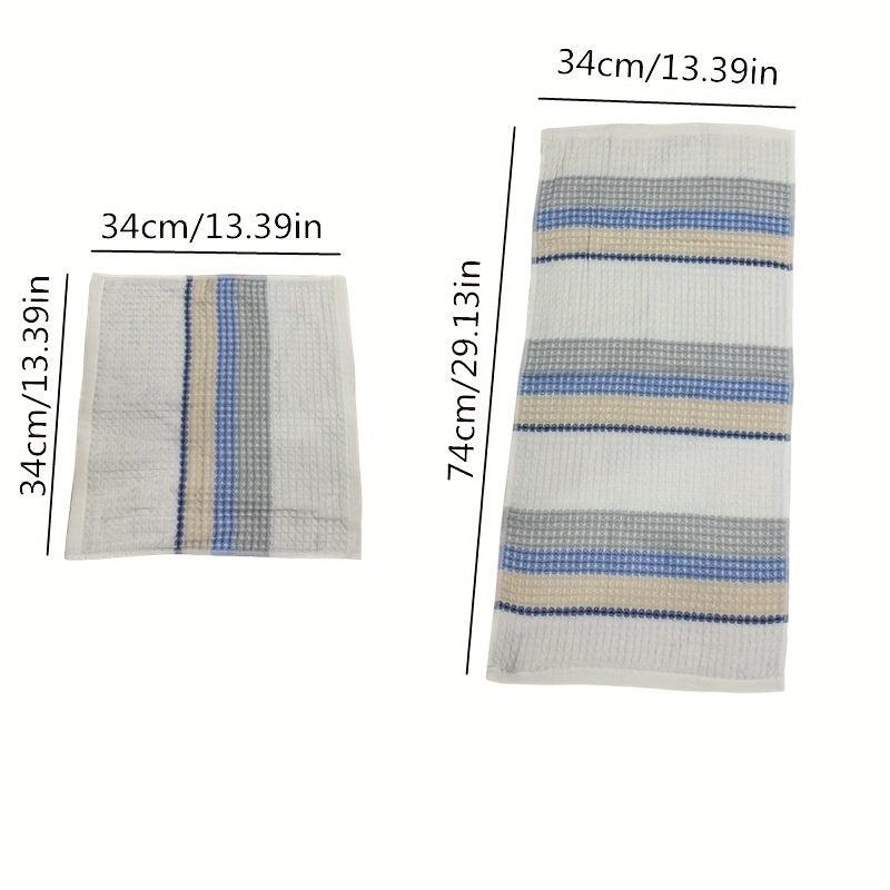 2pcs Waffle Kitchen Rags, Soft & Absorbent, Ideal for Dishes, Hand Wash