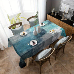 Waterproof Polyester Tablecloth Abstract Style Tablecover