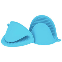 Silicone Oven Mitts Pot Holders Set Kitchen Heat Resistant Mittens