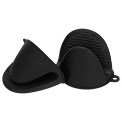Silicone Oven Mitts Pot Holders Set Kitchen Heat Resistant Mittens
