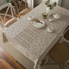 1pc Hollow Tablecloth for TV Cabinet Coffee Table Kitchen Dining Table Desk