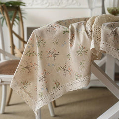 1pc Hollow Tablecloth for TV Cabinet Coffee Table Kitchen Dining Table Desk