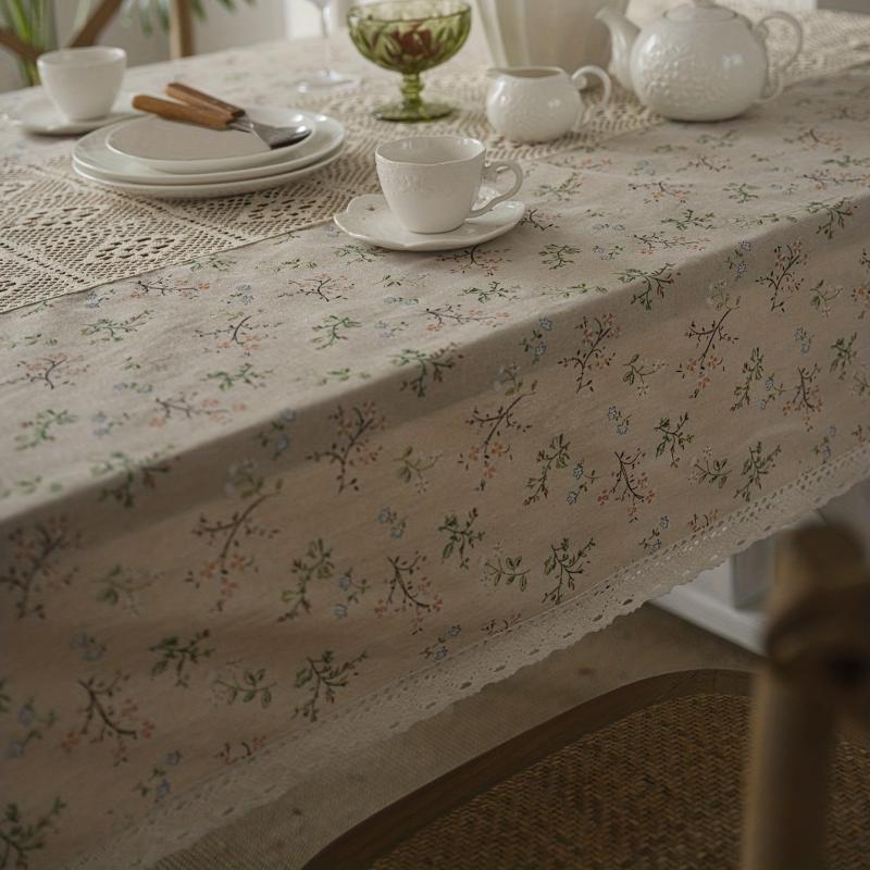 1pc Hollow Tablecloth for TV Cabinet Coffee Table Kitchen Dining Table Desk