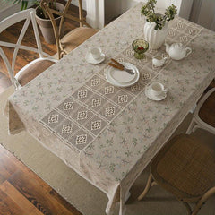 1pc Hollow Tablecloth for TV Cabinet Coffee Table Kitchen Dining Table Desk