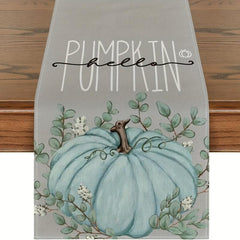 Thanksgiving Table Runner Pumpkin Leaf Kitchen Dining Decoration