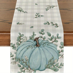 Thanksgiving Table Runner Pumpkin Leaf Kitchen Dining Decoration