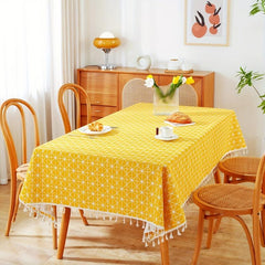 Modern Rectangle Tablecloth for Dining Room or Picnic - Fresh Tea and Home Decor