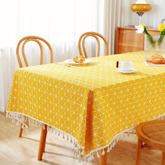 Modern Rectangle Tablecloth for Dining Room or Picnic - Fresh Tea and Home Decor