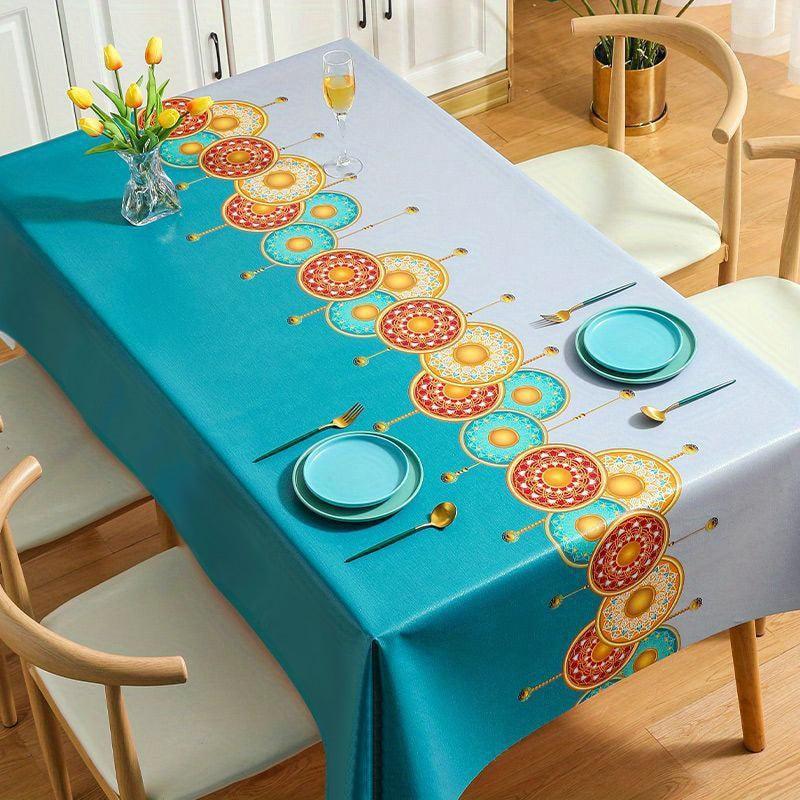 Colorful Style Waterproof Tablecloth for Picnic or Party