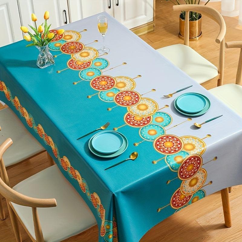 Colorful Style Waterproof Tablecloth for Picnic or Party