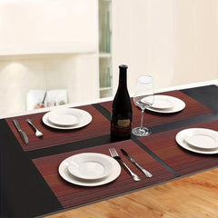Nordic Style Plastic Placemats Set of 8, Table Decoration Mat