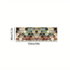 Absorbent Honeycomb Kitchen Rugs Non Slip Stain Resistant Waterproof Mats