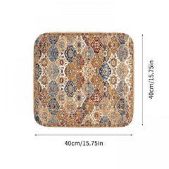 Classical Pattern Printed Chair Cushion - Breathable Summer Seat Cushion