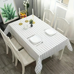 Plaid PVC Tablecloth Waterproof Washable Table Cover for Picnics