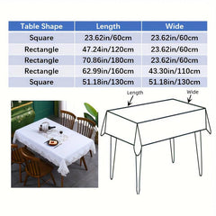 Linen Tablecloth Lace Table Cover Vintage Rectangular Table Cloth