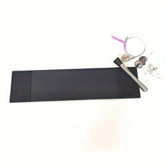 Silicone Pot Mat Coffee Bar Mat With Draining Hole Non Slip Bar Pad