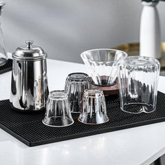 Silicone Pot Mat Coffee Bar Mat With Draining Hole Non Slip Bar Pad