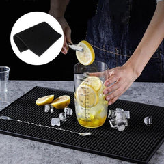 Silicone Pot Mat Coffee Bar Mat With Draining Hole Non Slip Bar Pad