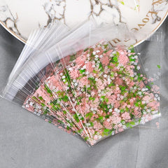 100pcs Rose Baking Bags Self Adhesive for Cookies Candy Chocolate