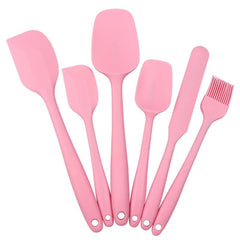 6pcs Silicone Kitchenware Set Baking Supplies Scraper Brush Spatula Cake Tools
