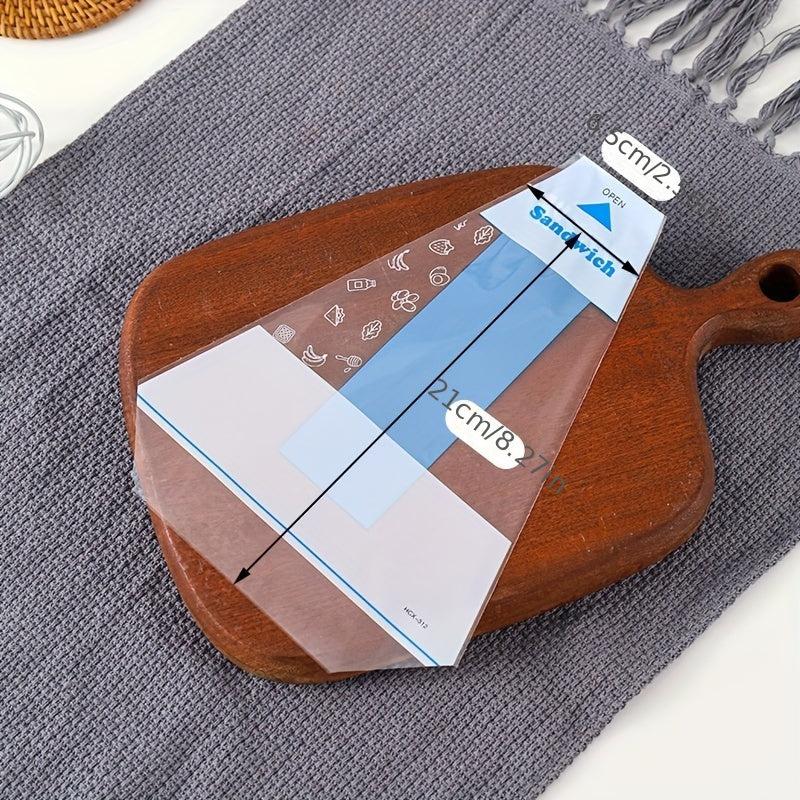 50pcs Plastic Sandwich Bags Easy To Tear